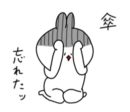 rabbit is enjoying 6 sticker #9852352
