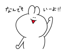 rabbit is enjoying 6 sticker #9852368