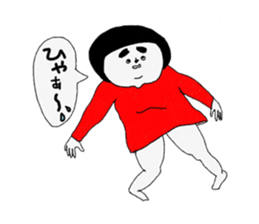 Girl of red dress Part4 sticker #9852503