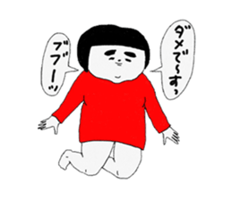 Girl of red dress Part4 sticker #9852506