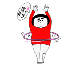 Girl of red dress Part4 sticker #9852531