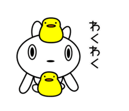 Stuffed White Rabbit sticker #9853567