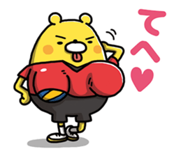 Volleyball bear sticker #9853747