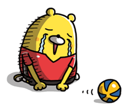 Volleyball bear sticker #9853756