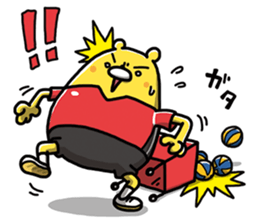 Volleyball bear sticker #9853762