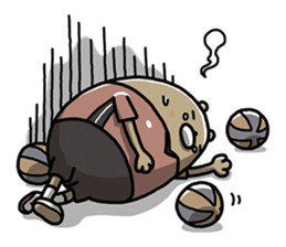 Volleyball bear sticker #9853766