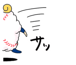 Baseball sheep and hedgehog second sticker #9853830