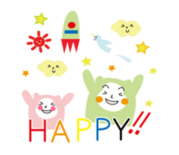 The lucky monkeys sticker #9854102