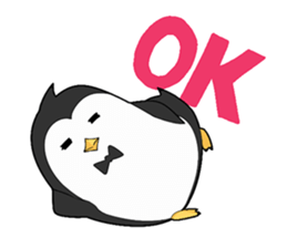 Lazy penguin sticker #9854176