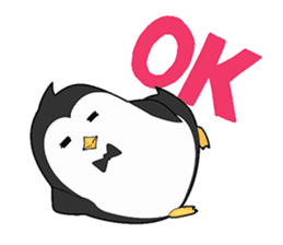Lazy penguin sticker #9854176