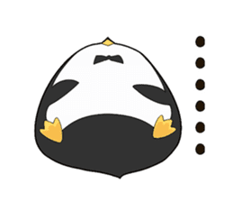 Lazy penguin sticker #9854180
