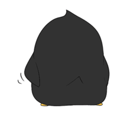 Lazy penguin sticker #9854209