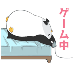 Lazy penguin sticker #9854213