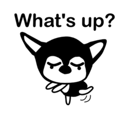 Kawaii dog,Dub talk in English sticker #9854299