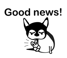 Kawaii dog,Dub talk in English sticker #9854300