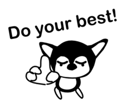 Kawaii dog,Dub talk in English sticker #9854302