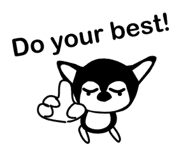 Kawaii dog,Dub talk in English sticker #9854302