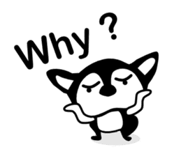 Kawaii dog,Dub talk in English sticker #9854308