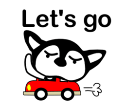 Kawaii dog,Dub talk in English sticker #9854320