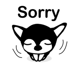 Kawaii dog,Dub talk in English sticker #9854321