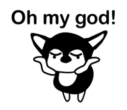 Kawaii dog,Dub talk in English sticker #9854322