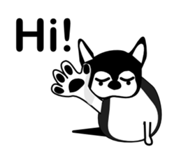 Kawaii dog,Dub talk in English sticker #9854327