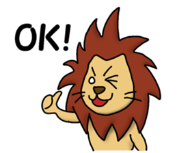 lion "leo" sticker sticker #9854336