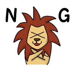lion "leo" sticker sticker #9854337