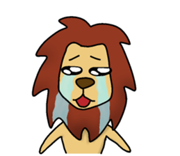 lion "leo" sticker sticker #9854352