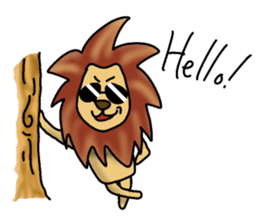 lion "leo" sticker sticker #9854358