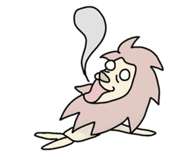 lion "leo" sticker sticker #9854368