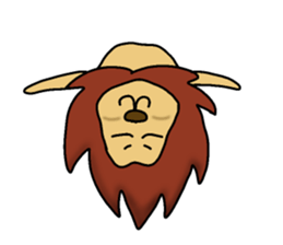 lion "leo" sticker sticker #9854370