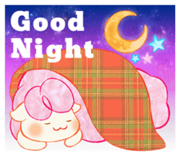 Cotton candy sheep sticker sticker #9854823