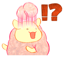 Cotton candy sheep sticker sticker #9854825