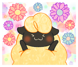 Cotton candy sheep sticker sticker #9854829