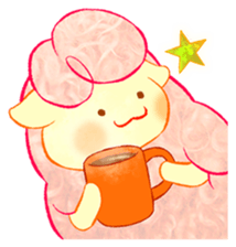 Cotton candy sheep sticker sticker #9854844