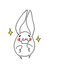 white rabbit ! sticker #9854856