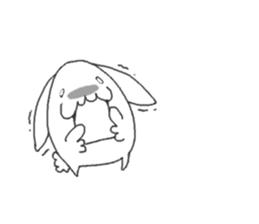 white rabbit ! sticker #9854862