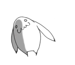white rabbit ! sticker #9854864