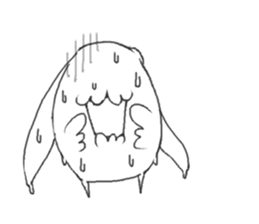 white rabbit ! sticker #9854865