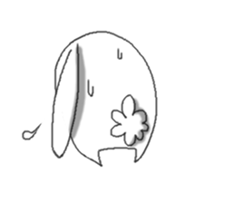 white rabbit ! sticker #9854870