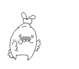 white rabbit ! sticker #9854871