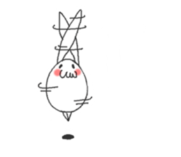 white rabbit ! sticker #9854872
