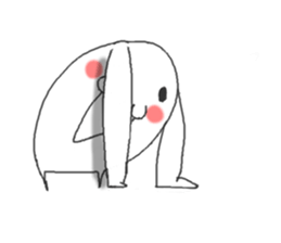 white rabbit ! sticker #9854875