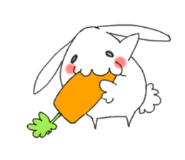 white rabbit ! sticker #9854883