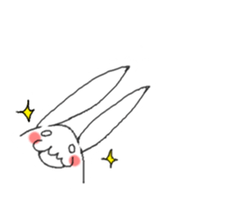 white rabbit ! sticker #9854884