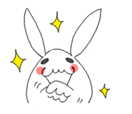 white rabbit ! sticker #9854887