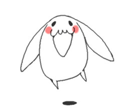 white rabbit ! sticker #9854895