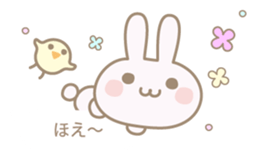 Feeling of a pretty rabbit sticker #9855541