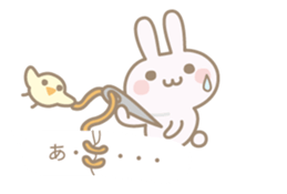 Feeling of a pretty rabbit sticker #9855560